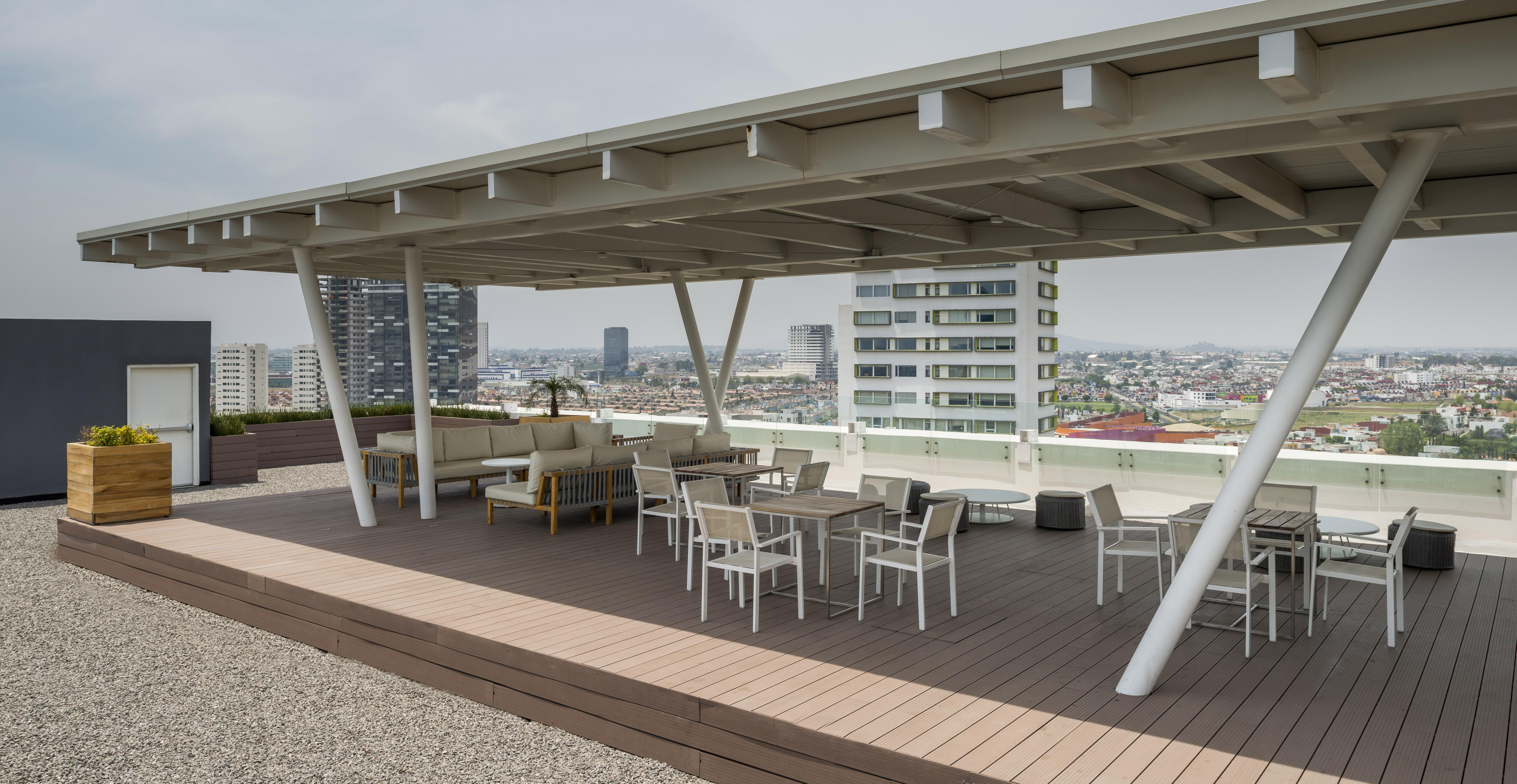 ホテル カミノ リアル プエブラ アンヘロポリス エクステリア 写真 Rooftop terrace